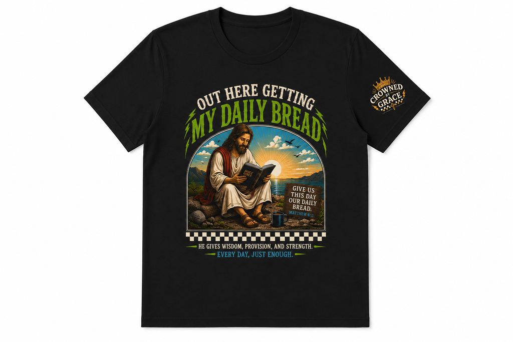 My Daily Bread Christian Shirt | Matthew 6:11 Faith Tee | Crowned by Grace