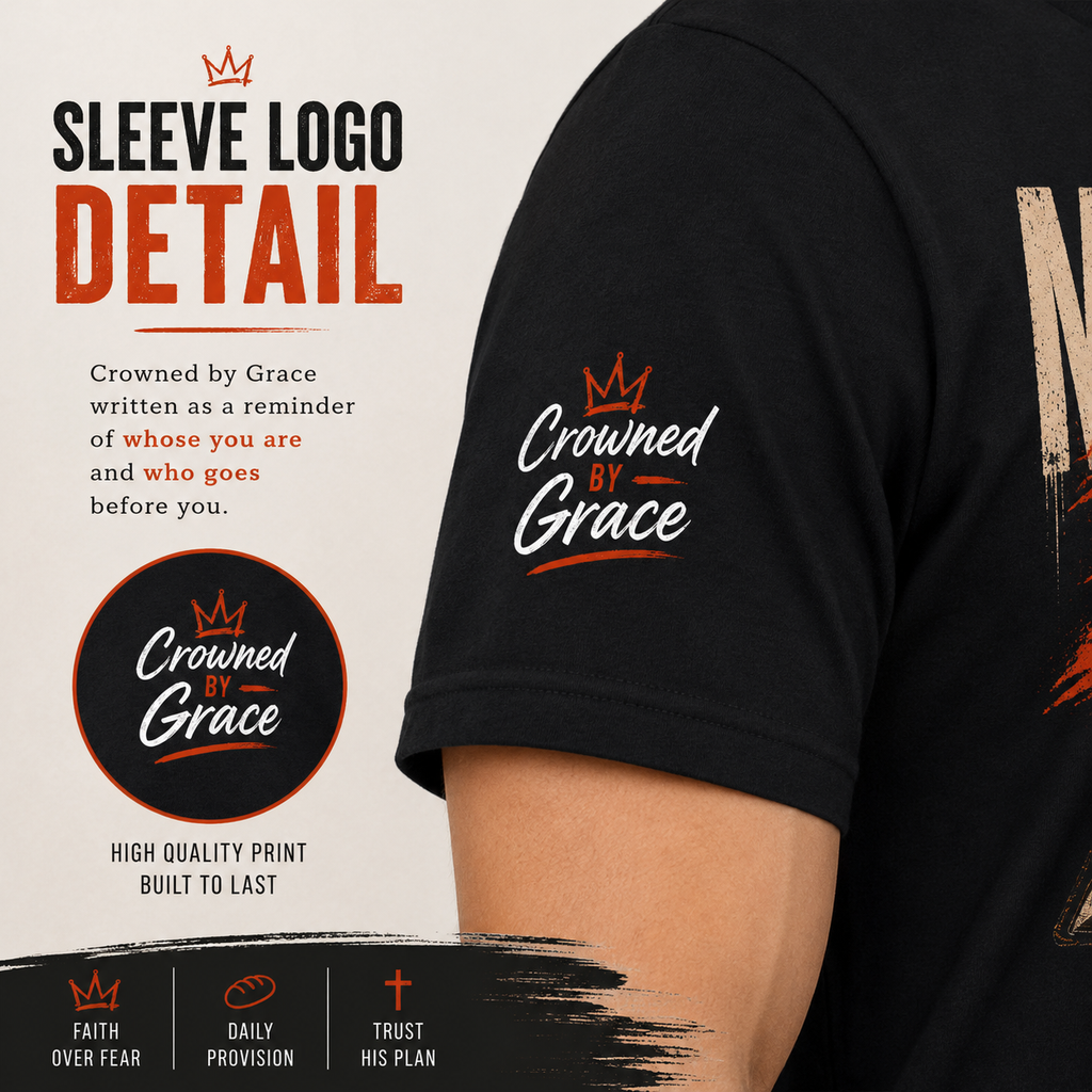 Christian Streetwear Shirt My Daily Bread Matthew 6:11 Tee Crowned By Grace Faith Shirt Bible Verse Graphic Tee