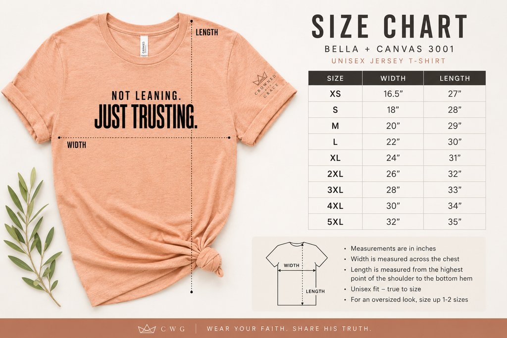 Christian Shirt Not Leaning Just Trusting Tee, Proverbs 3:5 Shirt, Faith Based Apparel, Trust God Shirt, Minimalist Christian Tee