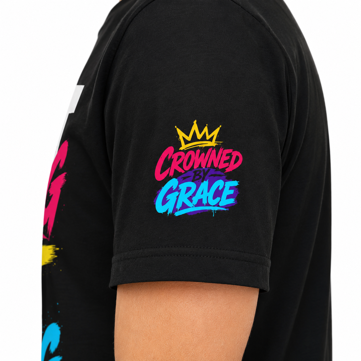 Christian Streetwear Shirt, Not Leaning Just Trusting Tee, Proverbs 3:5 Shirt, Faith Based Graphic Tee, Crowned By Grace