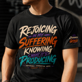 Rejoicing In My Suffering Shirt | Romans 5 3 5 Christian Tee | Hope Doesnt Disappoint | Faith Streetwear Shirt