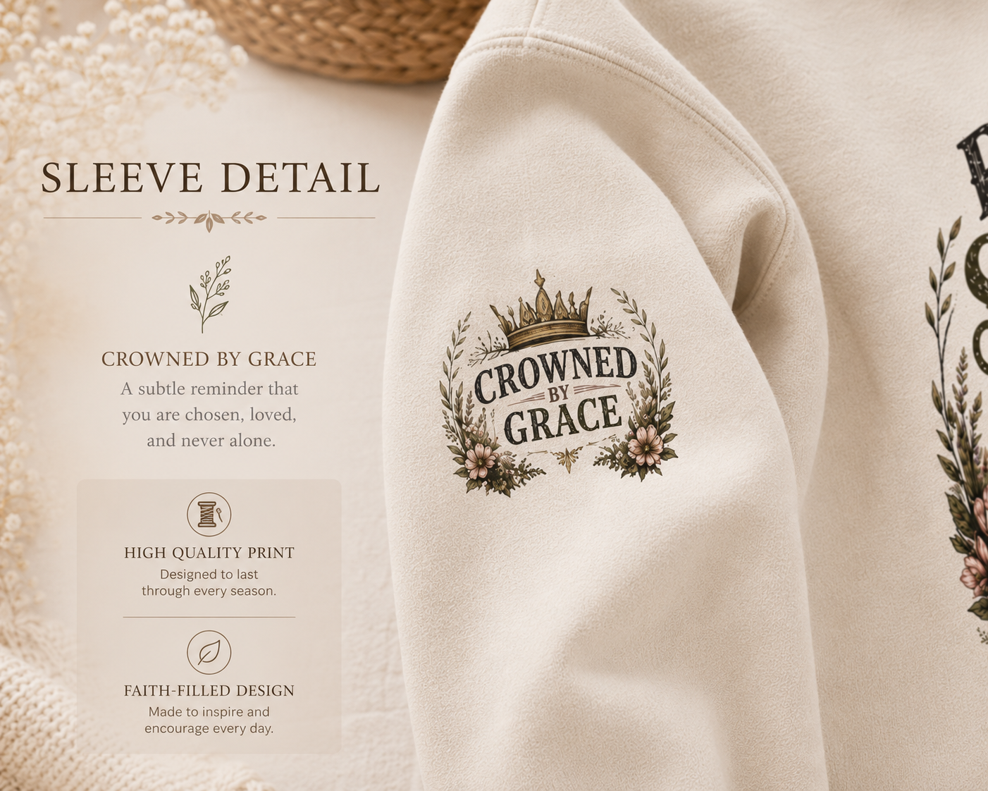 Planted By The Stream Christian Sweatshirt | Psalm 1:3 Crewneck | Faith Based Vintage Botanical Pullover | Christian Cozy Apparel