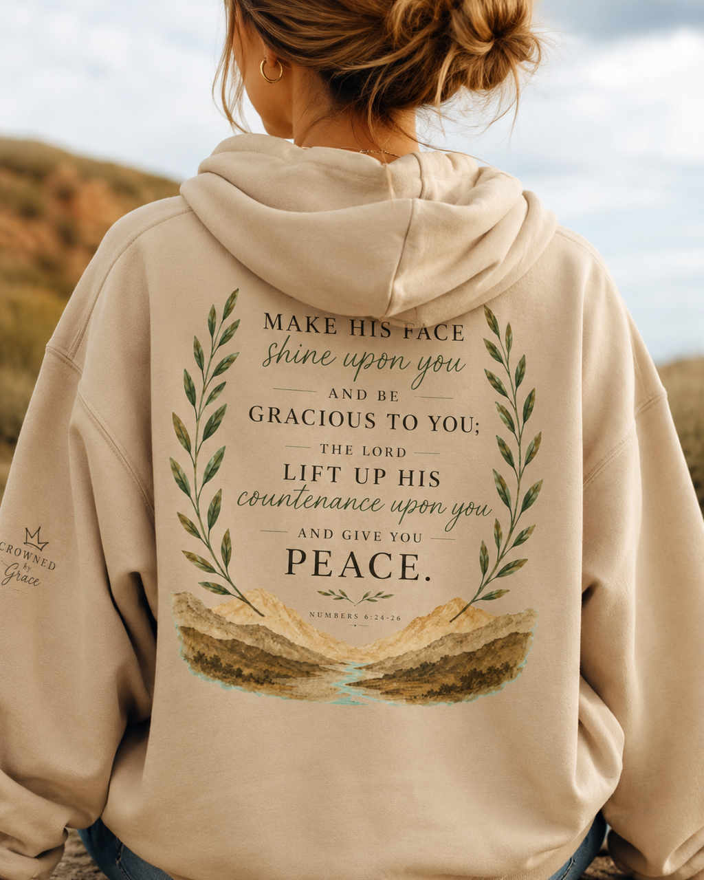 The Lord Bless You and Keep You Christian Hoodie | Numbers 6:24-26 Scripture Hoodie | Faith-Based Pullover