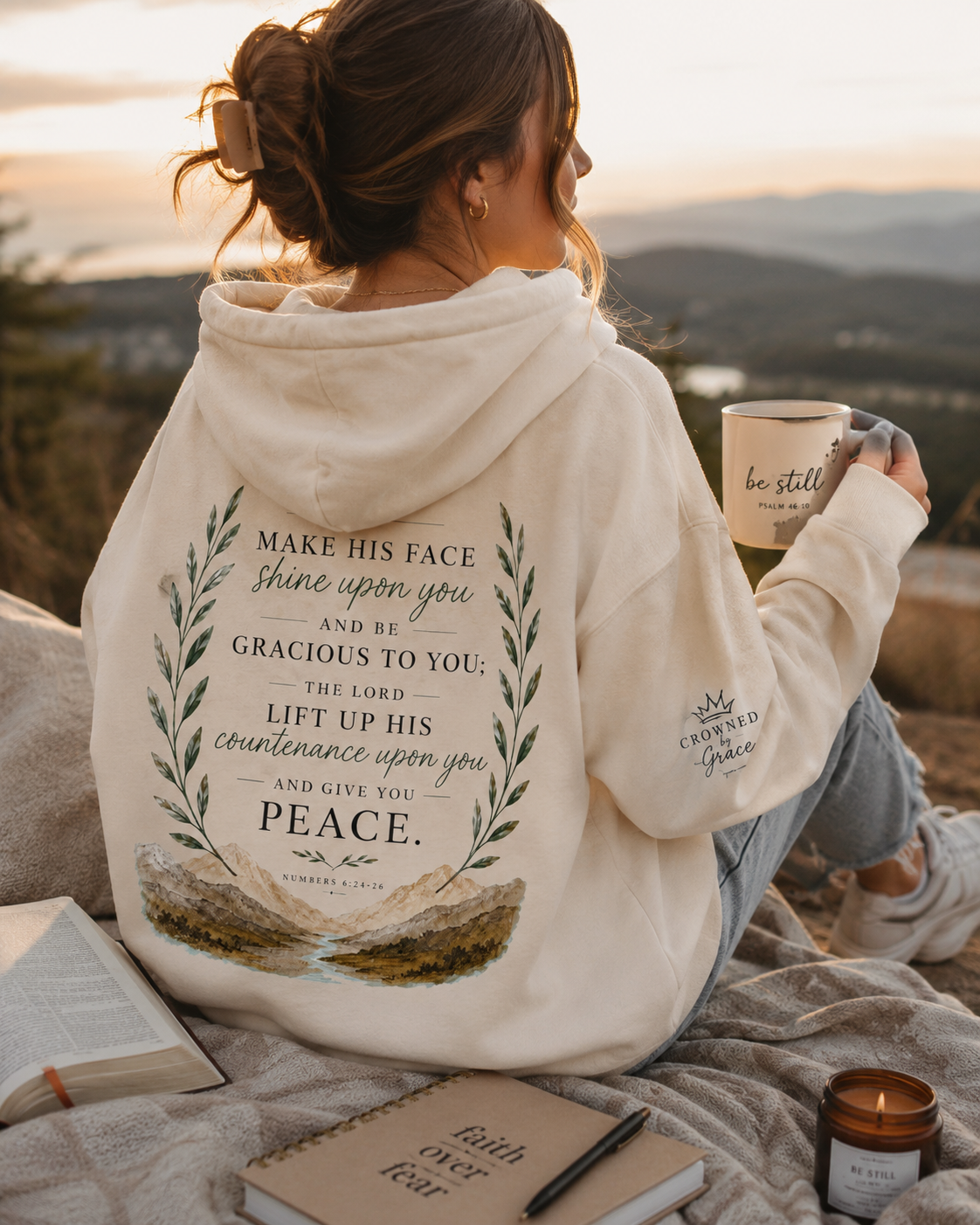 The Lord Bless You and Keep You Christian Hoodie | Numbers 6:24-26 Scripture Hoodie | Faith-Based Pullover