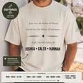 Building a Legacy of Faith Personalized Christian Father Shirt | Custom Dad Names Tee | Joshua 24:15 Faith-Based Father's Day Gift | Christian Dad Shirt