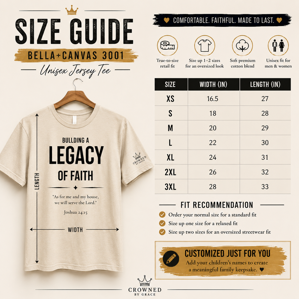 Building a Legacy of Faith Personalized Christian Father Shirt | Custom Dad Names Tee | Joshua 24:15 Faith-Based Father's Day Gift | Christian Dad Shirt