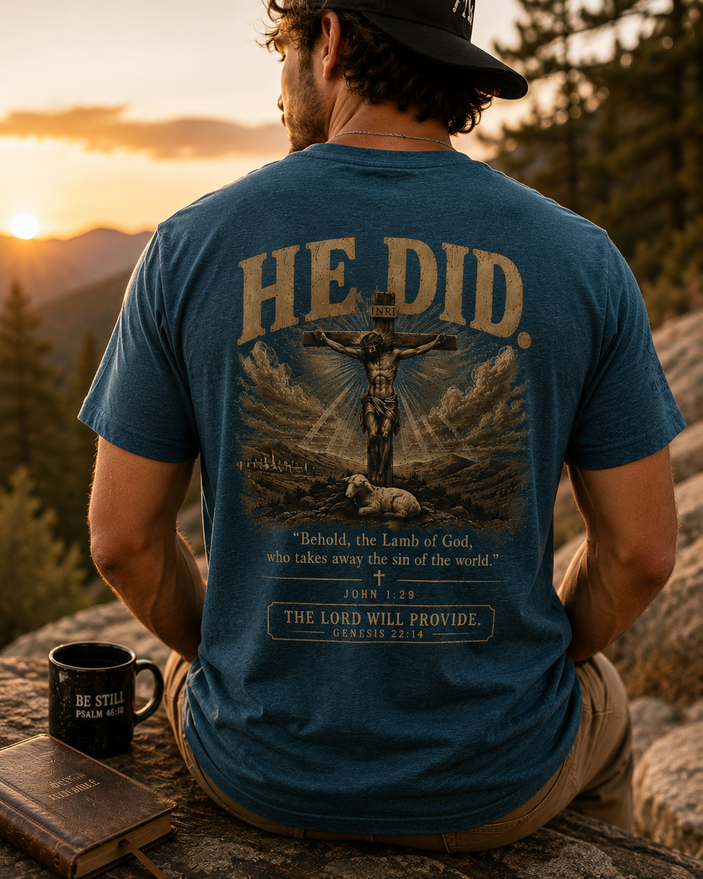 Well Son... Hopefully He Provides the Lamb | Genesis 22:8 Christian T-Shirt | Faith-Based Graphic Tee