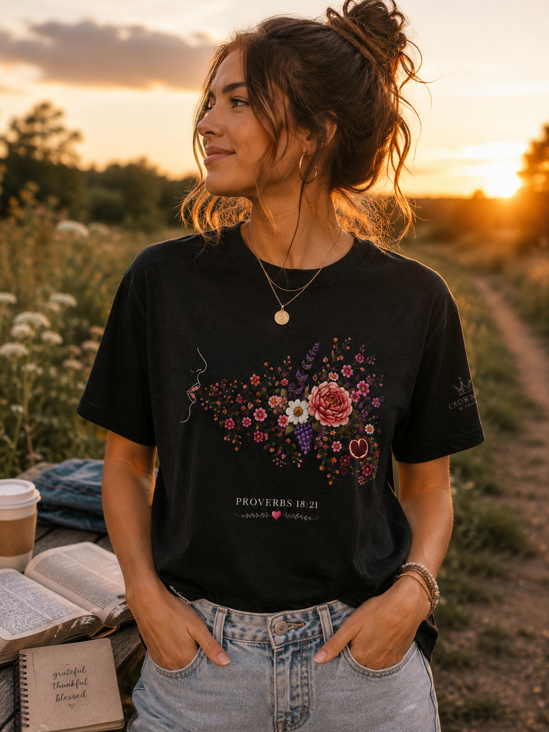 Speaking Out of the Abundance of My Heart | Proverbs 18:21 Christian T-Shirt