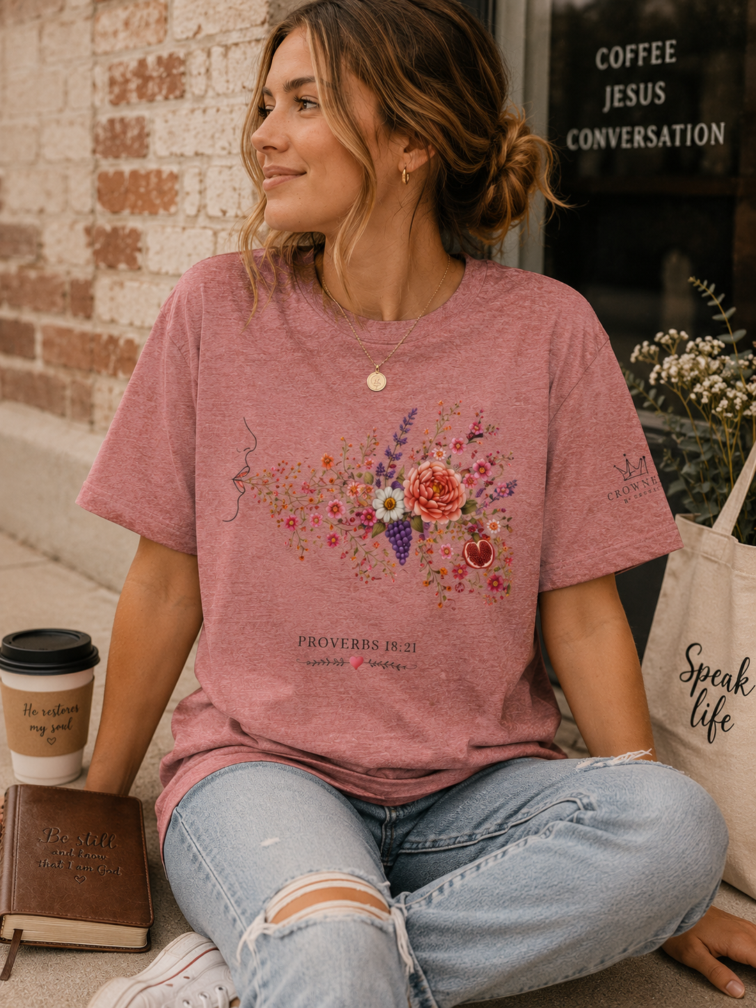 Speaking Out of the Abundance of My Heart | Proverbs 18:21 Christian T-Shirt