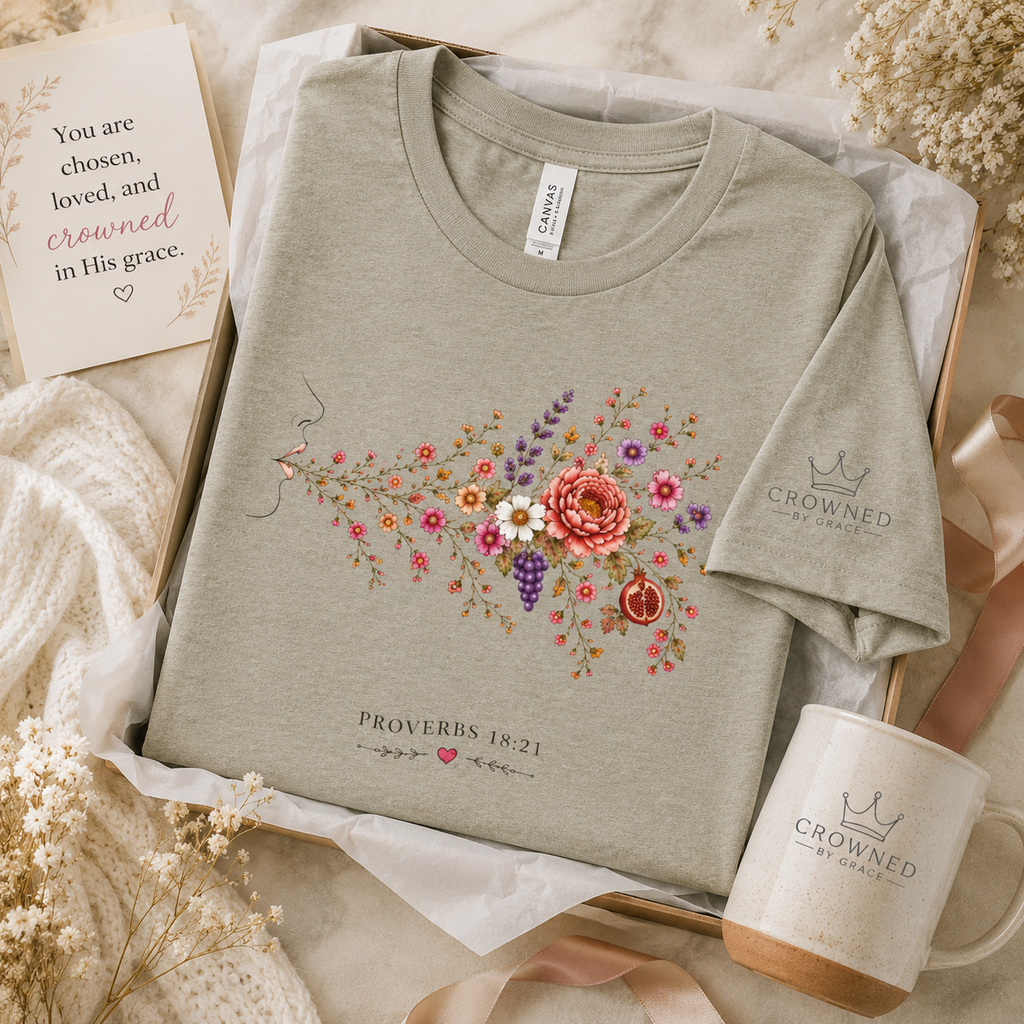 Speaking Out of the Abundance of My Heart | Proverbs 18:21 Christian T-Shirt