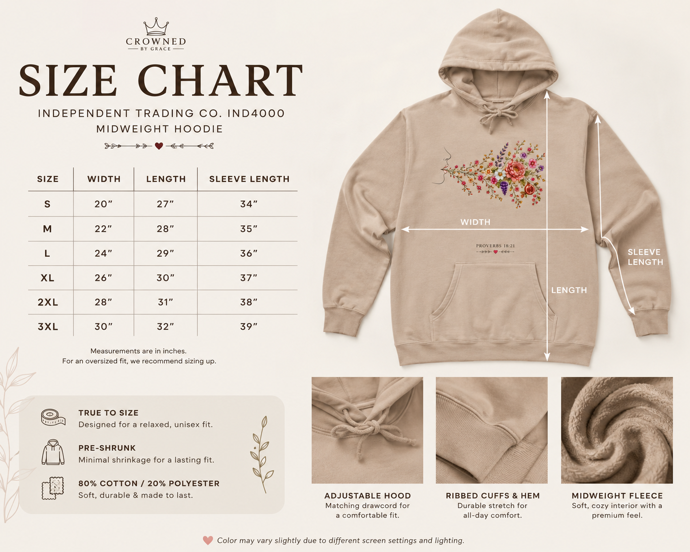 Speaking Out of the Abundance of My Heart Hoodie | Proverbs 18:21 & Luke 6:45 Christian Hoodie