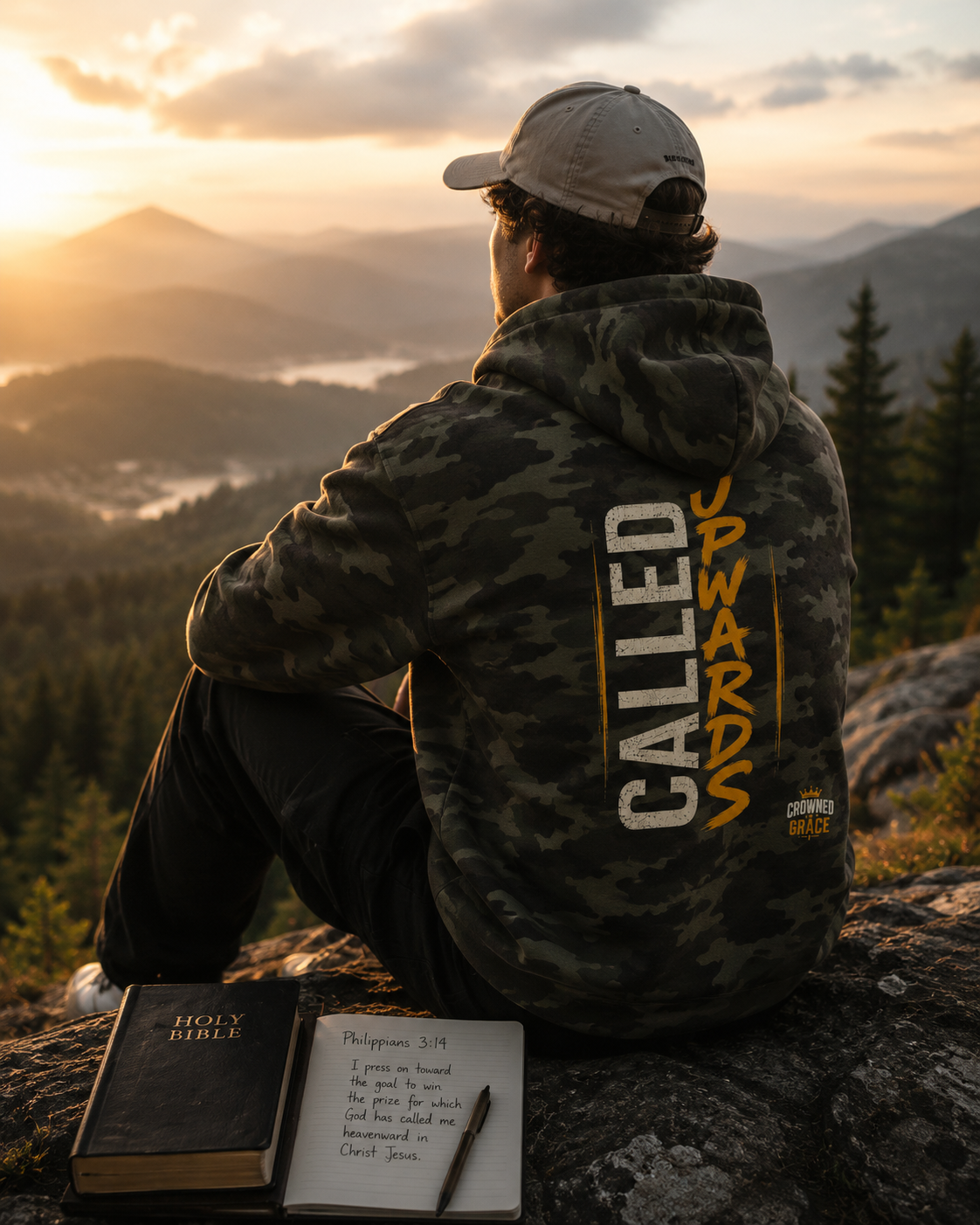 Pressing On Toward the Prize Hoodie | Philippians 3:14 | Christian Hoodie