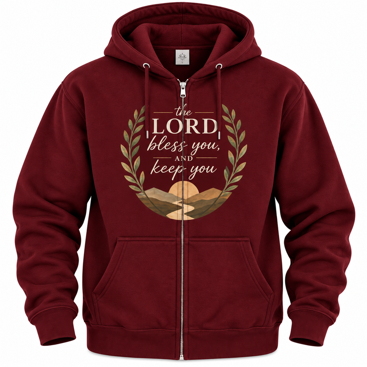 The Lord Bless You & Keep You Zip Hoodie | Numbers 6:24–26